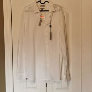 Men's White tailored dress shirt